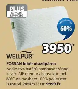JYSK WELLPUR FOSSAN fehér utazópárna ajánlat