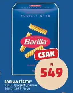 PENNY BARILLA TÉSZTA ajánlat