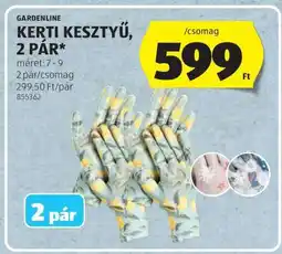 ALDI GARDENLINE KERTI KESZTYŰ, 2 PÁR ajánlat