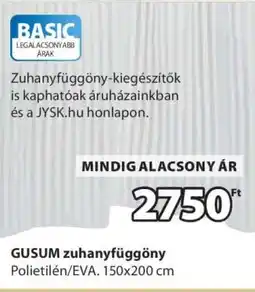 JYSK GUSUM zuhanyfüggöny ajánlat