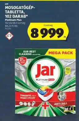 ALDI Jar Mosogatógép-tabletta, 102 darab ajánlat