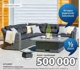JYSK Asztal + sarokkanapé ajánlat