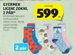 ALDI GYERMEK LICENC ZOKNI, 2 PÁR ajánlat