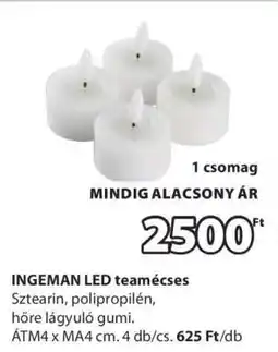 JYSK INGEMAN LED teamécses ajánlat