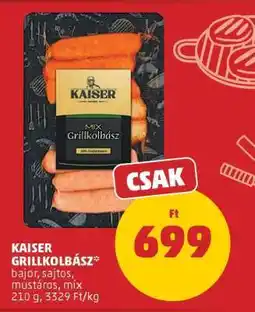 PENNY Kaiser grillkolbász ajánlat