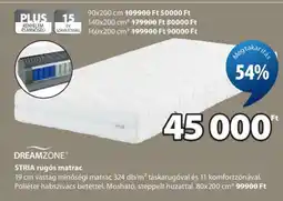 JYSK DREAMZONE STRIA rugós matrac ajánlat