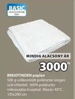 JYSK BREIDTINDEN paplan ajánlat