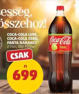 PENNY COCA-COLA LIME, COCA-COLA ZERO, FANTA NARANCS ajánlat