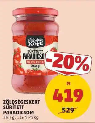 PENNY Zöldségeskert Sűrített Paradicsom ajánlat