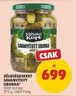PENNY Zöldségeskert Savanyított Uborka ajánlat
