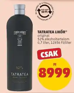 PENNY TatraTea likőr ajánlat
