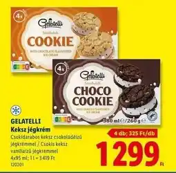 Lidl GELATELLI Keksz jégkrém ajánlat