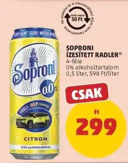 PENNY Soproni Ízesített Radler ajánlat