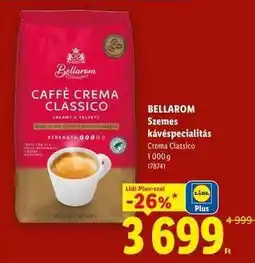 Lidl BELLAROM Szemes kávéspecialitás ajánlat