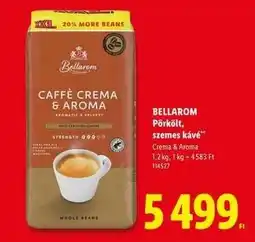 Lidl BELLAROM Pörkölt szemes kávé ajánlat