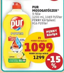 PENNY PUR Mosogatószer ajánlat