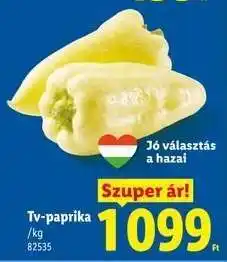 Lidl TV paprika ajánlat