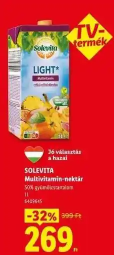 Lidl SOLEVITA Multivitamin-nektár ajánlat