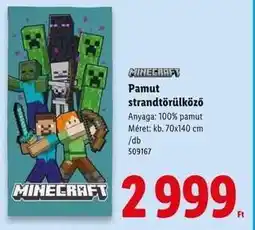 Lidl Pamut strandtörülköző ajánlat