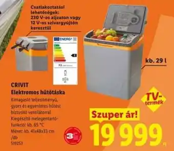 CRIVIT Elektromos hűtőtáska
