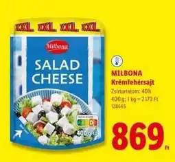 Lidl MILBONA Krémfehérsajt ajánlat