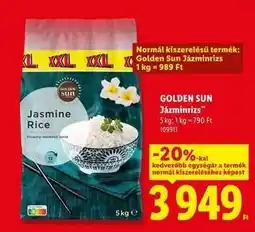 Lidl GOLDEN SUN Jázminrizs ajánlat