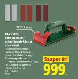Lidl PARKSIDE Csiszolóblokk / csiszolópapír-készlet ajánlat