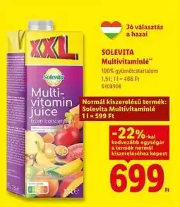Lidl SOLEVITA Multivitaminlé ajánlat