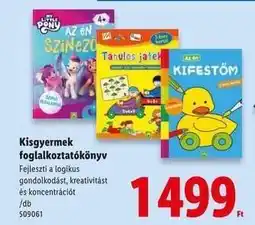 Lidl Kisgyermek foglalkoztatókönyv ajánlat