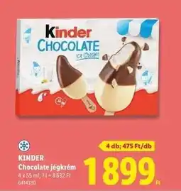 Lidl KINDER Chocolate jégkrém ajánlat