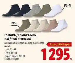 Lidl ESMARA / ESMARA MEN ajánlat