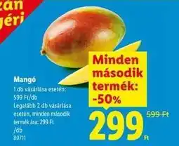 Lidl Mangó ajánlat