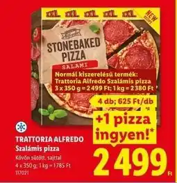 Lidl TRATTORIA ALFREDO Szalámis pizza ajánlat