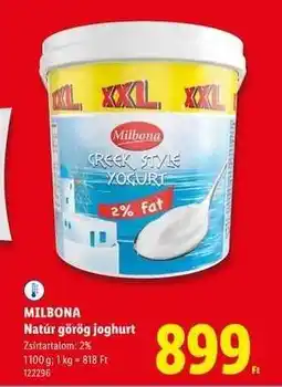 Lidl MILBONA ajánlat