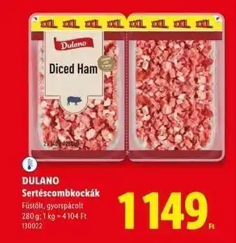 Lidl DULANO Sertéscombkockák ajánlat