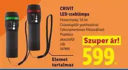 Lidl CRIVIT LED-zseblámpa ajánlat