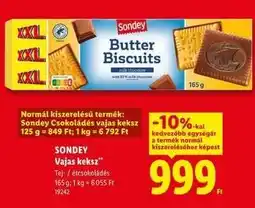 Lidl Sondey Vajas keksz ajánlat