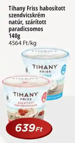 Real Tihany Friss habosított szendvicskrém ajánlat