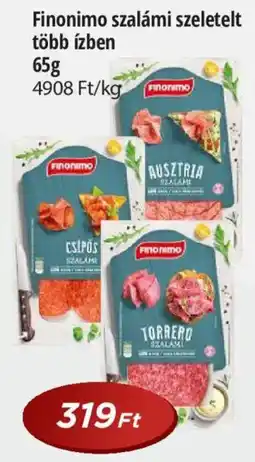 Real Finonimo szalámi szeletelt ajánlat