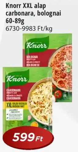 Real Knorr XXL alap carbonara, bolognai ajánlat