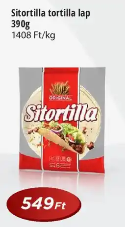 Real Sitortilla tortilla lap ajánlat