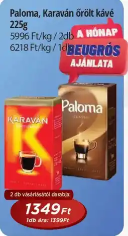 Real Paloma, Karaván őrölt kávé ajánlat