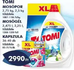 Azúr Tomi mosópor, mosógél vagy kapszula ajánlat