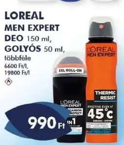 Azúr Loreal men expert deo, golyós ajánlat