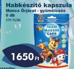 Azúr Habkészítő kapszula Mancs Őrjárat - gyümölcsös ajánlat