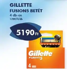 Azúr Gillette FUSION5 betét ajánlat