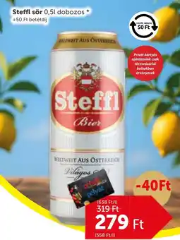 PRIVÁT Steffl sör ajánlat