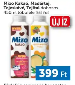 PRIVÁT Mizo Kakaó, Madártej, Tejeskávé, Tejital ajánlat