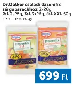 PRIVÁT Dr.Oetker családi dzsemfix sárgabarackhoz ajánlat