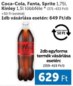 PRIVÁT Coca-Cola, Fanta, Sprite ajánlat